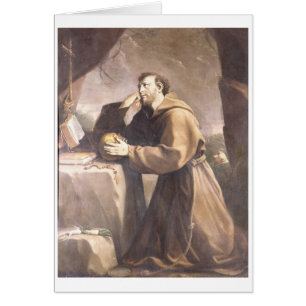 St Francis d'Assisi à la prière