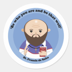 St. Francis de Sales Classic Round Sticker