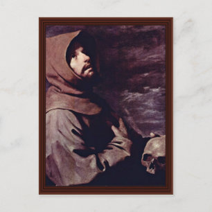 St. Francis Meditating With Skull Postcard