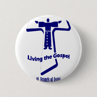 St Francis of Assisi 2 Inch Round Button