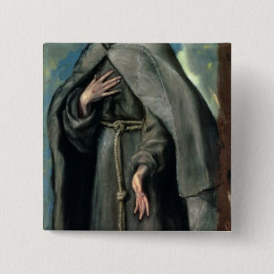 St.Francis of Assisi 2 Inch Square Button