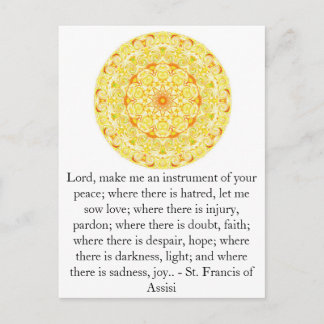 St. Francis of Assisi about FAITH Postcard