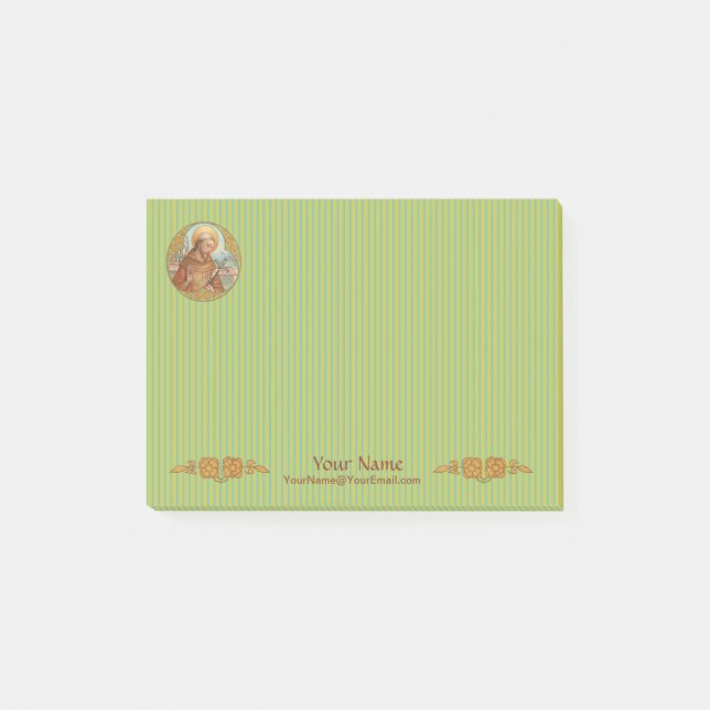 St. Francis of Assisi (BK 002) 4"x3" Post-it Notes (Front)