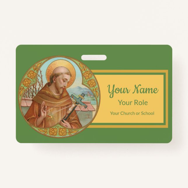 St. Francis of Assisi (BK 002) Badge (Front)