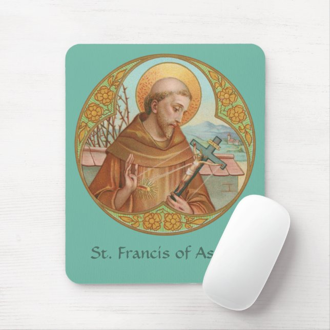 St. Francis of Assisi (BK 002) Mouse Pad (With Mouse)