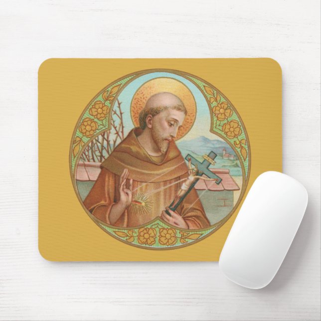 St. Francis of Assisi (BK 002) Mouse Pad (With Mouse)