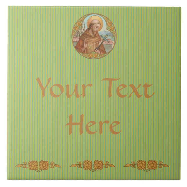 St. Francis of Assisi (BK 002) Tile (Front)