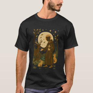 St Francis of Assisi Catholic Patron Saint of Anim T-Shirt