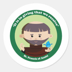 St. Francis of Assisi Classic Round Sticker