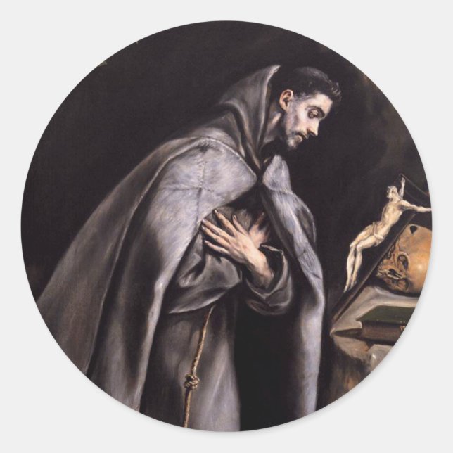St. Francis of Assisi Classic Round Sticker (Front)