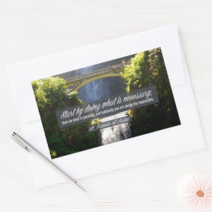 St Francis of Assisi Inspirational Quote "Doing" Sticker