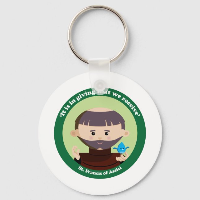 St. Francis of Assisi Keychain (Front)