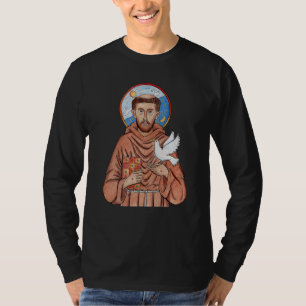 St Francis of Assisi Patron Saint of Animals Catho T-Shirt
