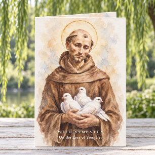 St. Francis of Assisi Pet Loss Sympathy Card