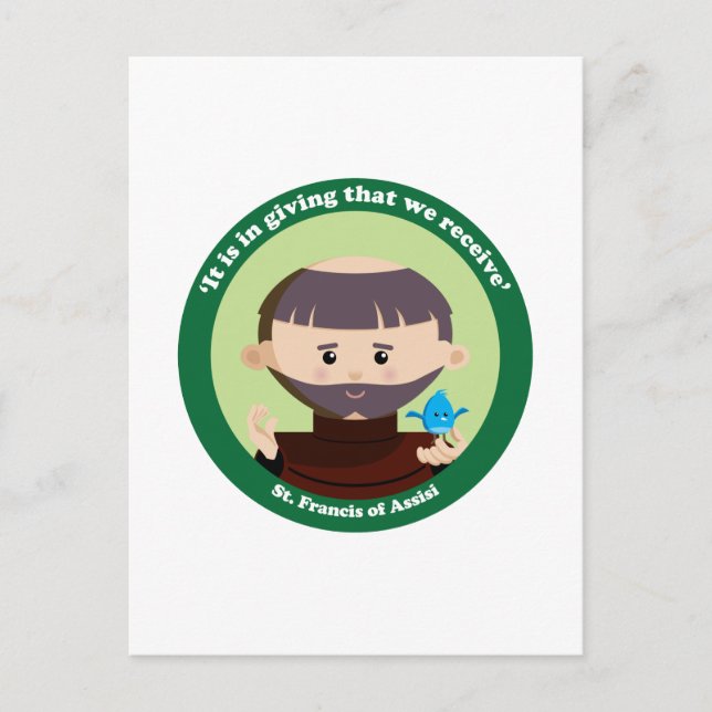 St. Francis of Assisi Postcard (Front)
