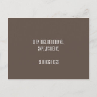 St. Francis of Assisi Postcard
