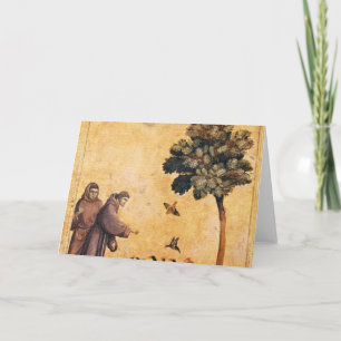 St. Francis Of Assisi Preaching To The Birds Card