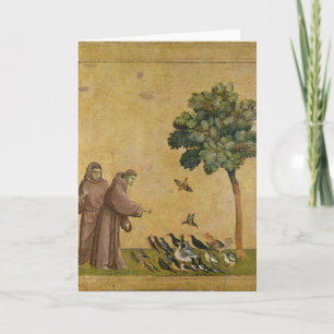 St. Francis of Assisi preaching to the birds Card