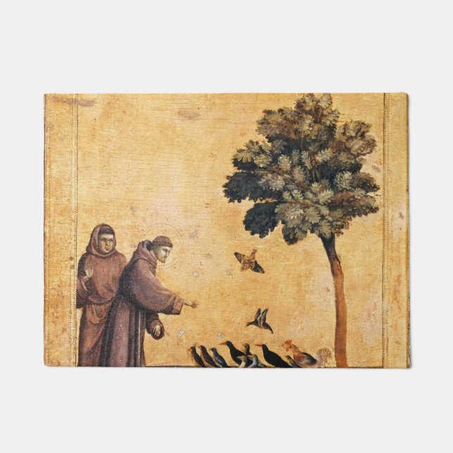 St. Francis Of Assisi Preaching To The Birds Doormat (Front)