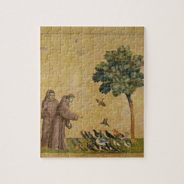 St. Francis of Assisi preaching to the birds Jigsaw Puzzle (Vertical)