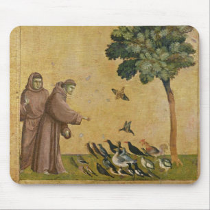 St. Francis of Assisi preaching to the birds Mouse Pad