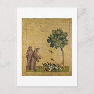 St. Francis of Assisi preaching to the birds Postcard