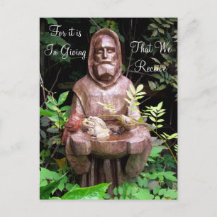 St. Francis of Assisi Quote Postcard