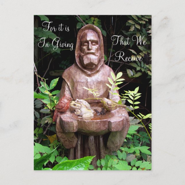 St. Francis of Assisi Quote Postcard (Front)