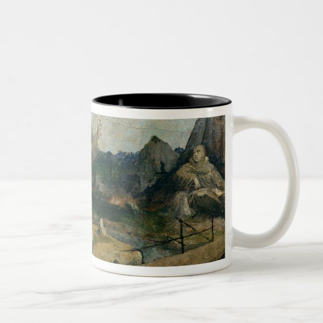 St. Francis of Assisi Receiving the Stigmata Two-Tone Coffee Mug (Right)