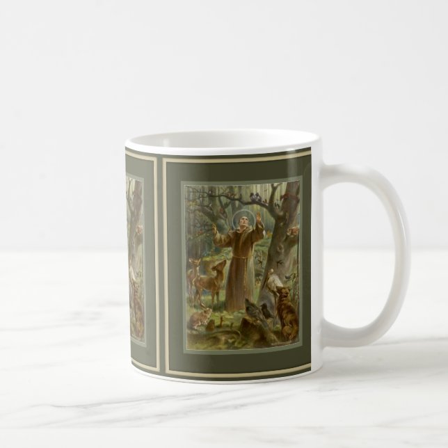 St. Francis of Assisi with Animals Coffee Mug (Right)
