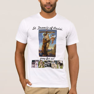 St. Francis of Assisi wtih Dogs T-Shirt