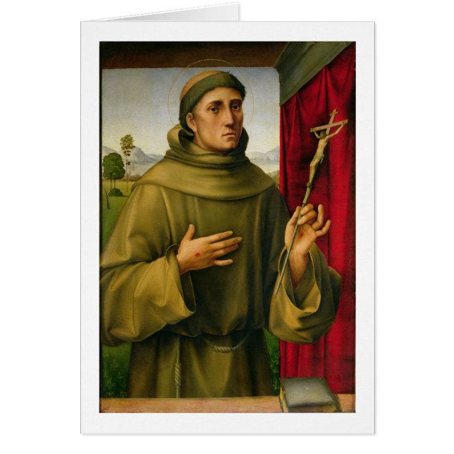St. Francis of Assissi, c.1490 (tempera on panel) (Front)