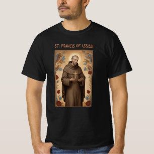 St Francis of Assissi Roman Catholic Gift T-Shirt