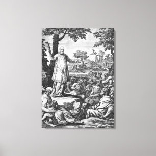 St. Francis of Sales preaching to the Canvas Print