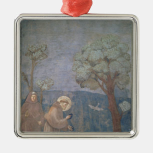 St. Francis Preaching to the Birds, 1297-99 Metal Ornament