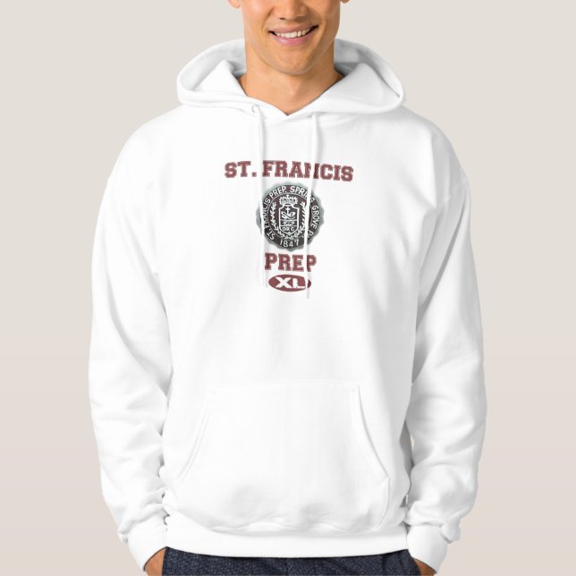 St Francis Prep Light-Coloured Hoodie (Front)