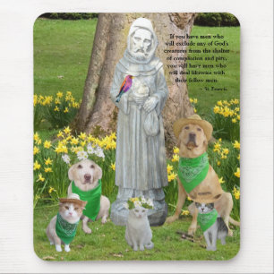 St. Francis Quote Mouse Pad