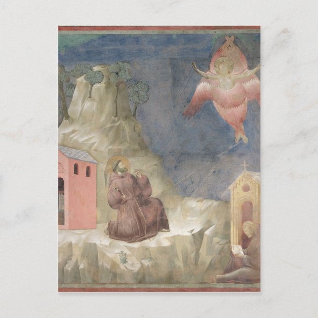 St. Francis Receiving the Stigmata, 1297-99 Postcard (Front)