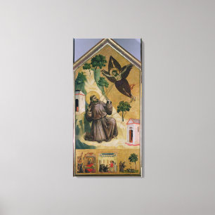 St. Francis Receiving the Stigmata, c.1295-1300 Canvas Print