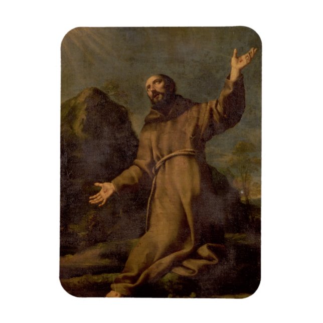 St. Francis Receiving the Stigmata Magnet (Vertical)