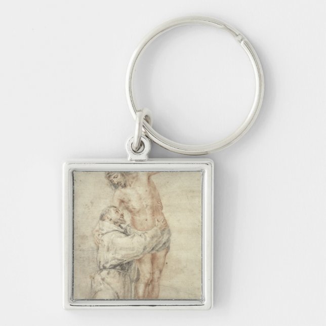 St. Francis Rejecting the World and Embracing Keychain (Front)