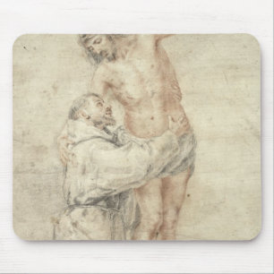 St. Francis Rejecting the World and Embracing Mouse Pad