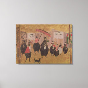 St. Francis Xavier and his entourage Canvas Print