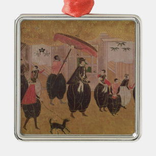 St. Francis Xavier  and his entourage Metal Ornament