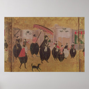 St. Francis Xavier  and his entourage Poster