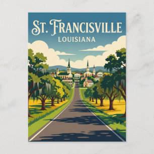St. Francisville USA Postcard
