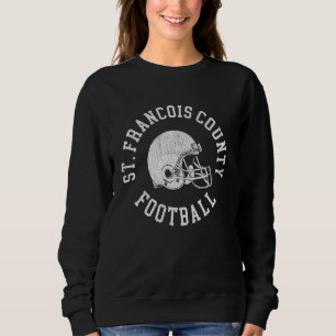 St. Francois County Football Throwback Football He Sweatshirt