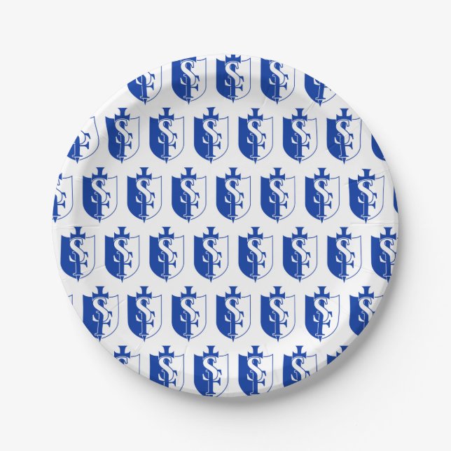 St. Frederick Logo Paper Plate (Front)