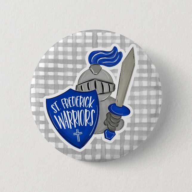 St. Frederick Warriors  2 Inch Round Button (Front)