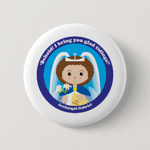 St. Gabriel the Archangel 2 Inch Round Button